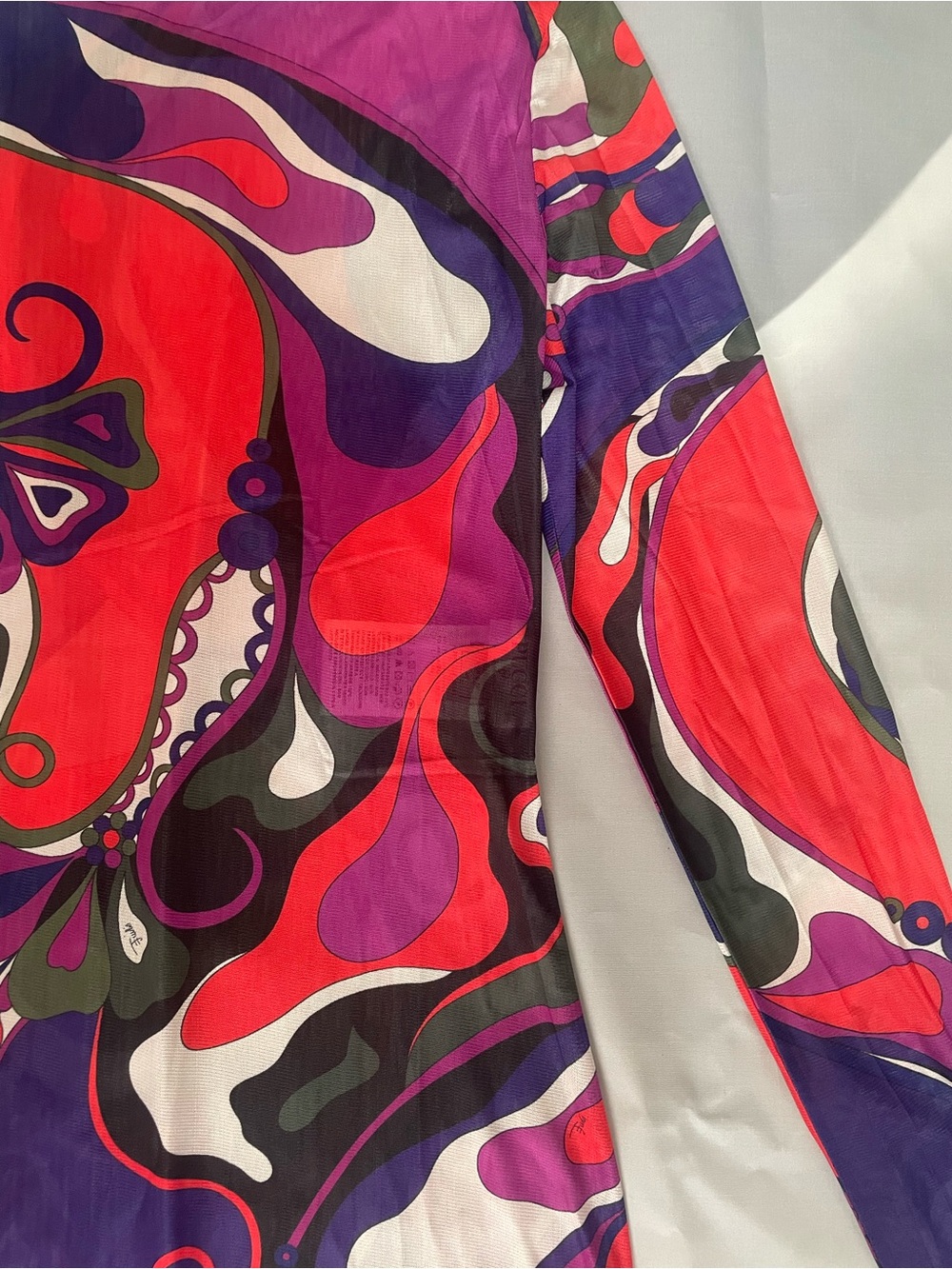 Emilio Pucci Purple Multi-Color Turtleneck Maxi Dress - Picture 4 of 8